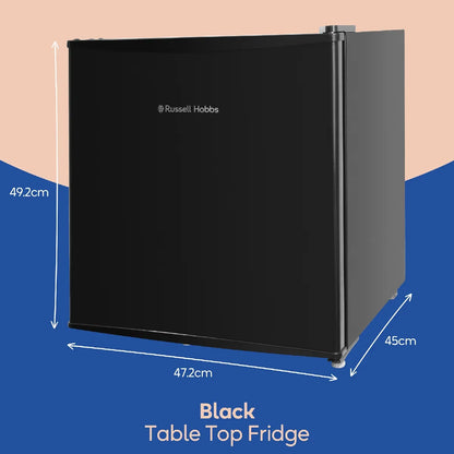 Russell Hobbs RHTTF0E1B Black, 43L Table Top Fridge
