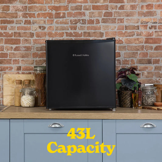 Russell Hobbs RHTTF0E1B Black, 43L Table Top Fridge