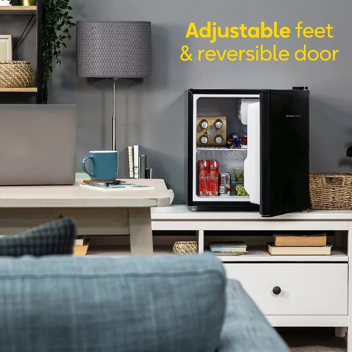 Russell Hobbs RHTTF0E1B Black, 43L Table Top Fridge