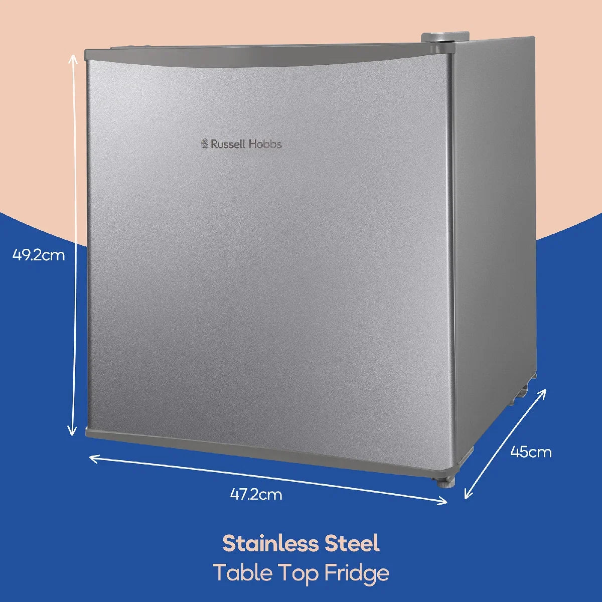Russell Hobbs RHTTF0E1SS 43L Table Top Fridge, Silver