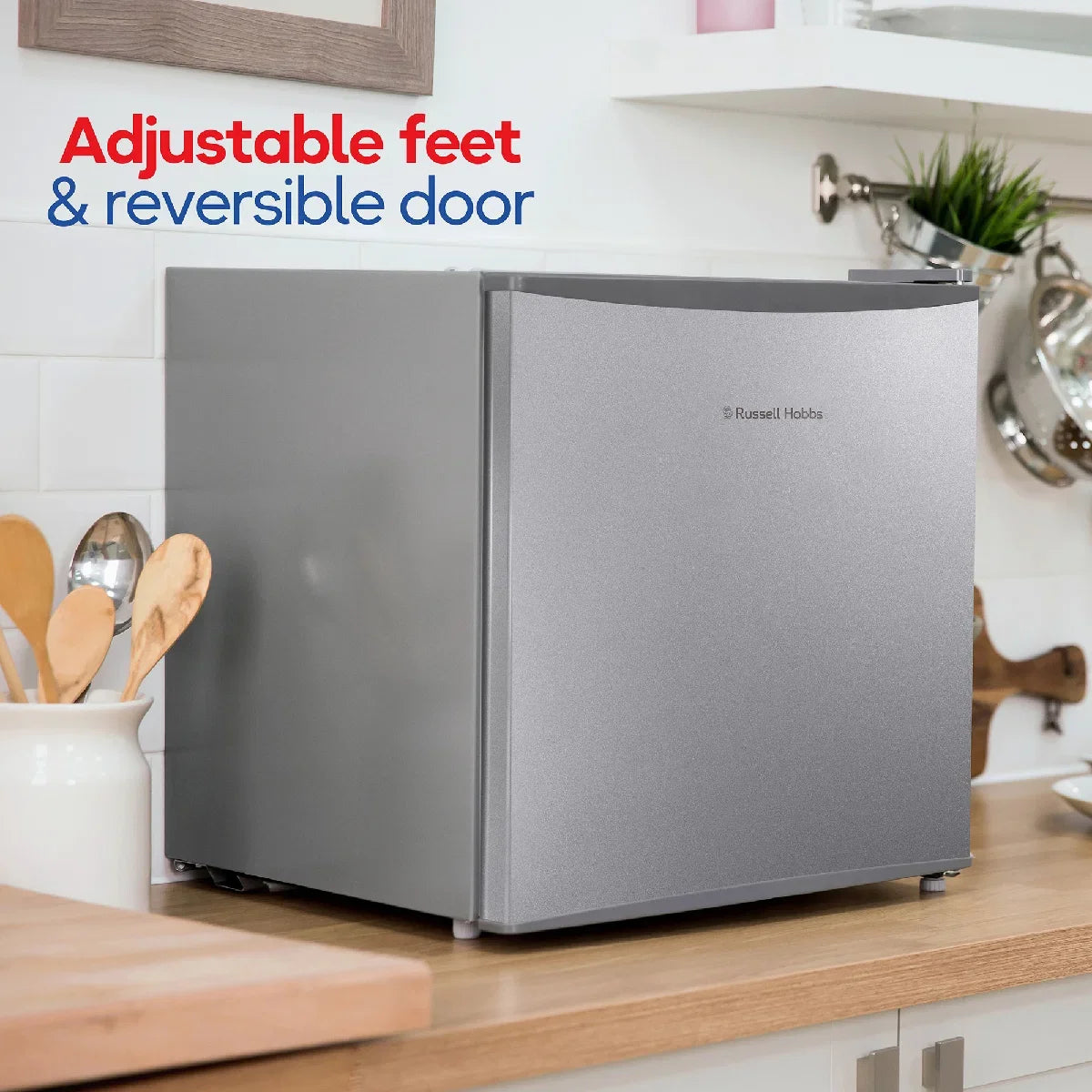 Russell Hobbs RHTTF0E1SS 43L Table Top Fridge, Silver