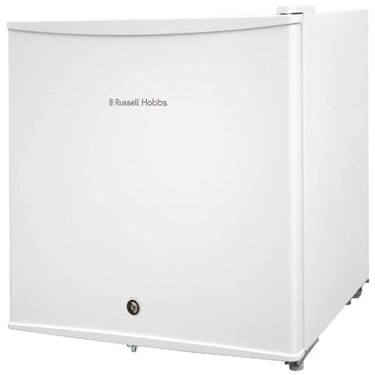 Russell Hobbs White, 43L Table Top Fridge with Lock & Key, RHTTF0E1W-LCK