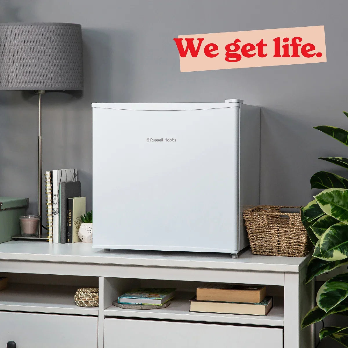 Russell Hobbs RHTTF0E1W 43L Table Top Fridge, White
