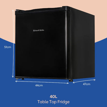 Russell Hobbs RHTTLF2E1B 40L, Larder Fridge, Black