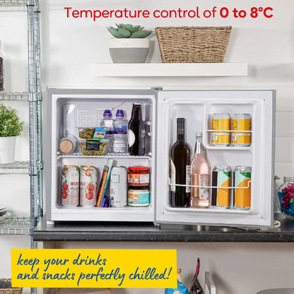 Russell Hobbs RHTTLF2E1SS 40L, Larder Fridge, Stainless Steel