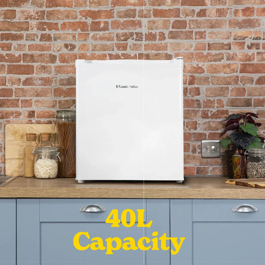 Russell Hobbs RHTTLF2E1W, 40L, Larder Fridge,  White