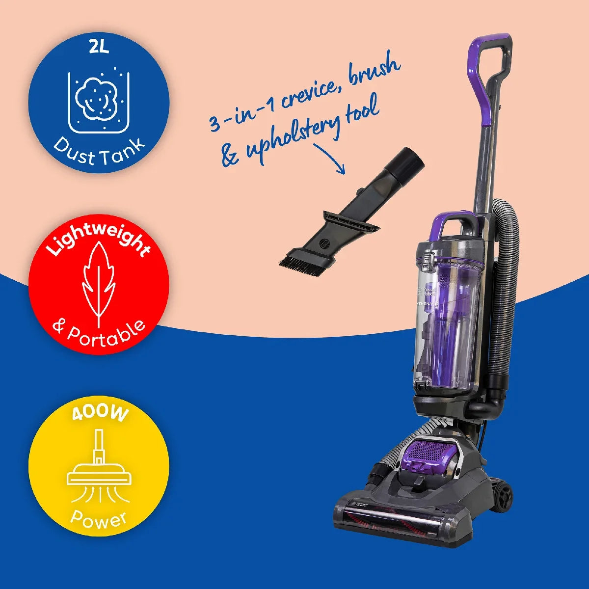 Russell Hobbs® RHUV5601 ATHENA2 Pet Upright Vacuum