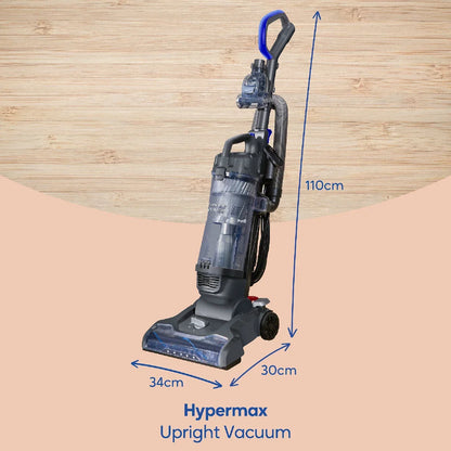 Russell Hobbs® RHUV7001, Hypermax Upright Vacuum in Grey & Blue