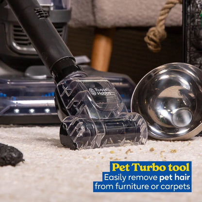 Russell Hobbs® RHUV7001, Hypermax Upright Vacuum in Grey & Blue