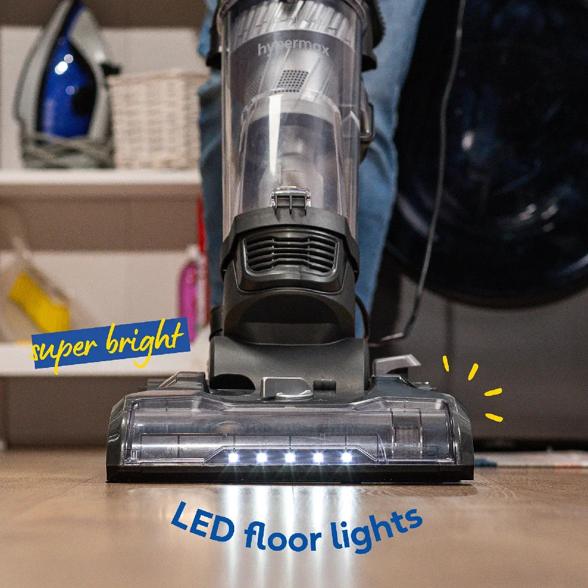Russell Hobbs® RHUV7001, Hypermax Upright Vacuum in Grey & Blue