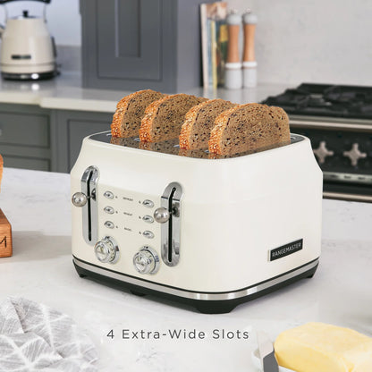 Rangemaster RMCL4S304CM Classic Toaster in Pale Cream