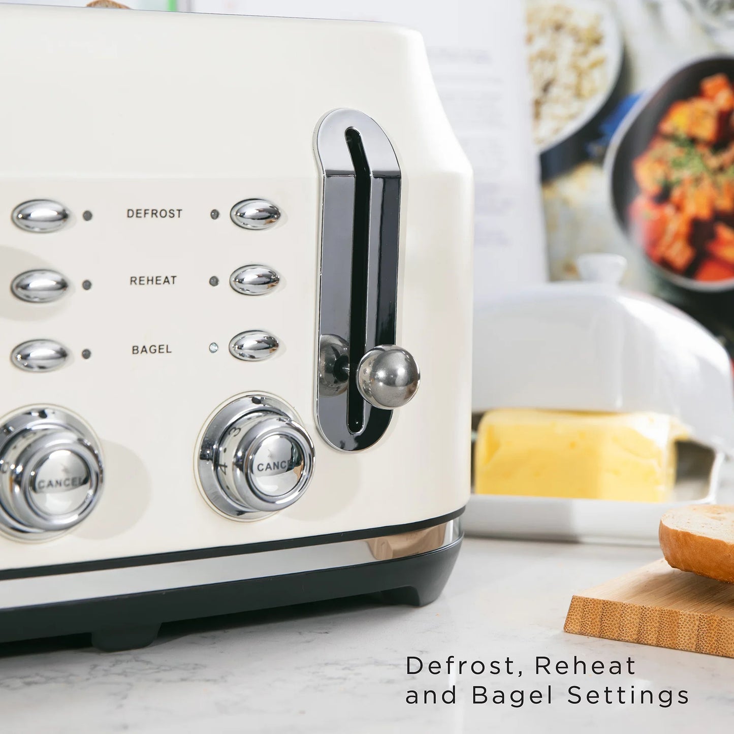 Rangemaster RMCL4S304CM Classic Toaster in Pale Cream