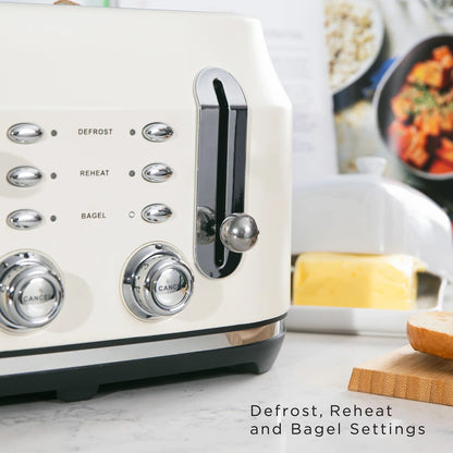 Rangemaster RMCL4S304CM Classic Toaster in Pale Cream