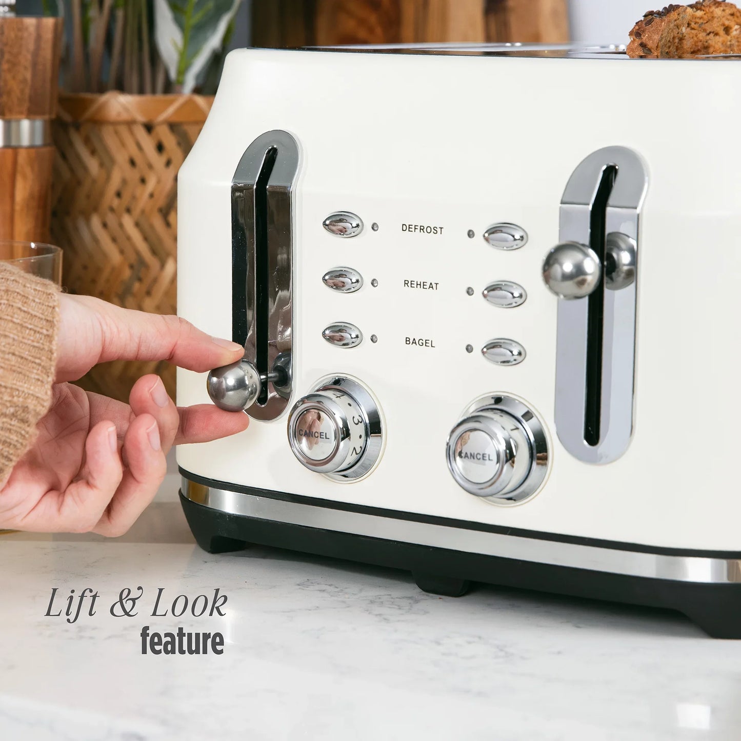 Rangemaster RMCL4S304CM Classic Toaster in Pale Cream