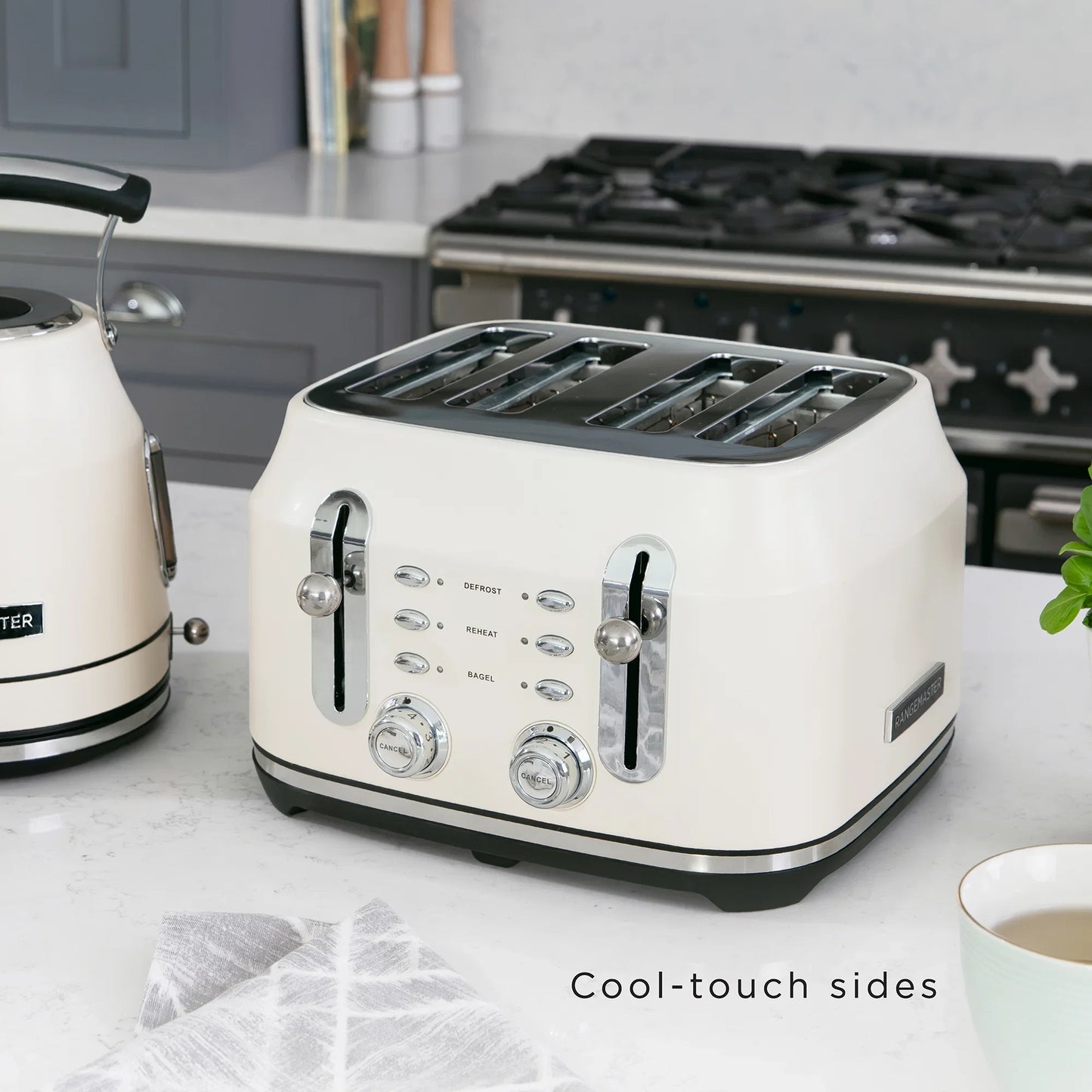 Rangemaster RMCL4S304CM Classic Toaster in Pale Cream