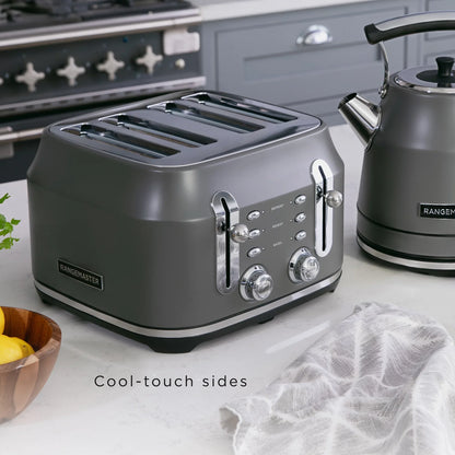 Rangemaster RMCL4S304GY Classic Toaster in Matt Grey
