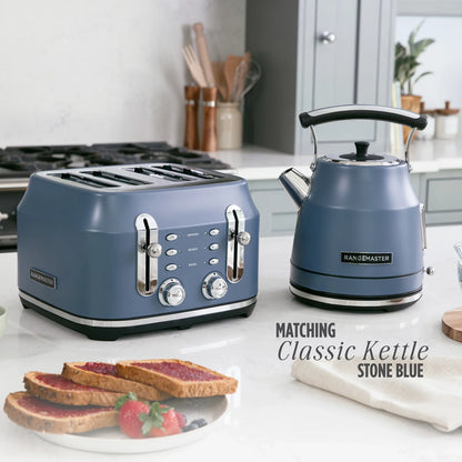 Rangemaster RMCL4S304SB Classic Toaster in Stone Blue