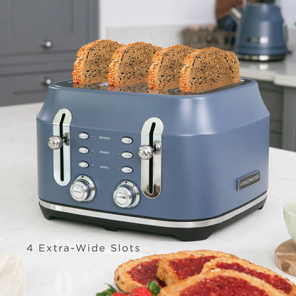Rangemaster RMCL4S304SB Classic Toaster in Stone Blue
