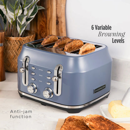 Rangemaster RMCL4S304SB Classic Toaster in Stone Blue