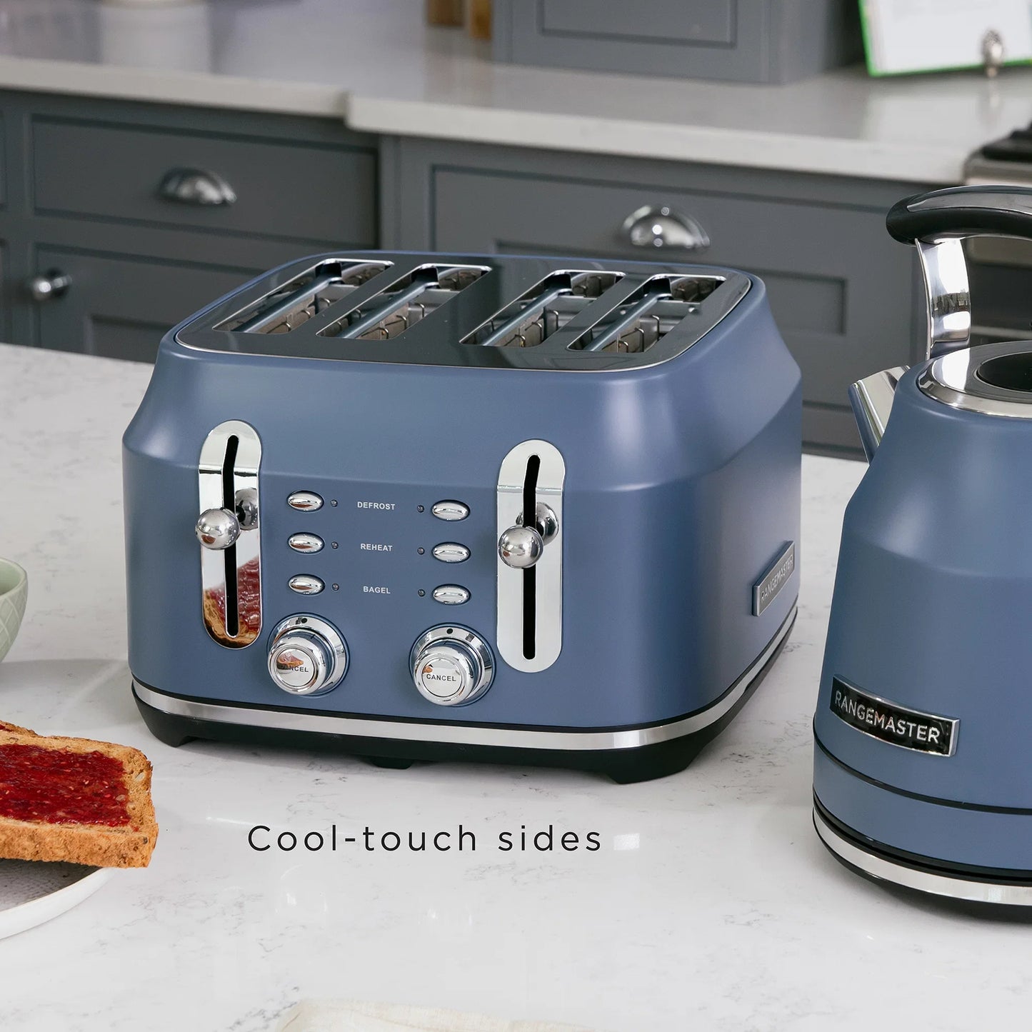 Rangemaster RMCL4S304SB Classic Toaster in Stone Blue