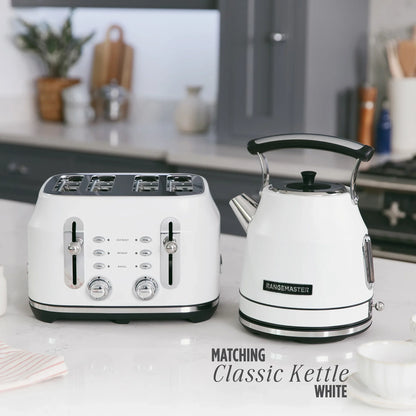 Rangemaster RMCL4S304WH Classic Toaster in Matt White