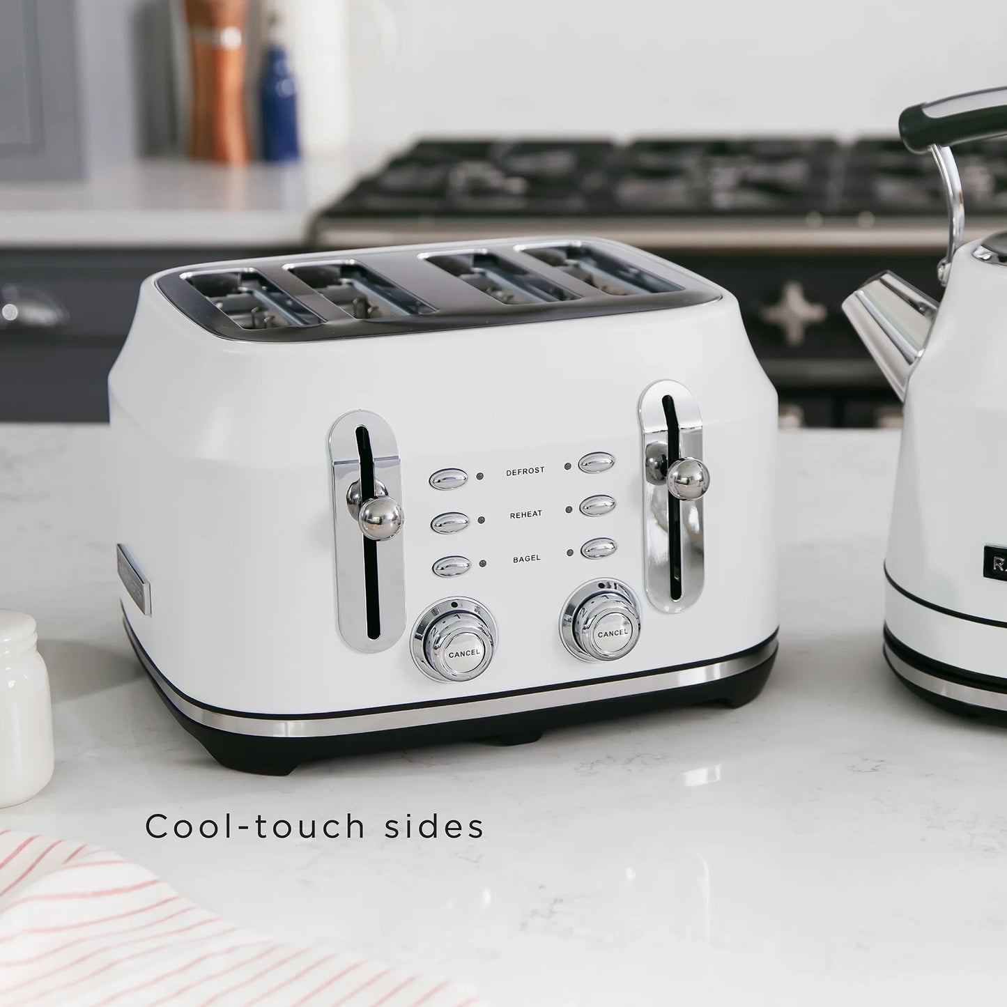 Rangemaster RMCL4S304WH Classic Toaster in Matt White