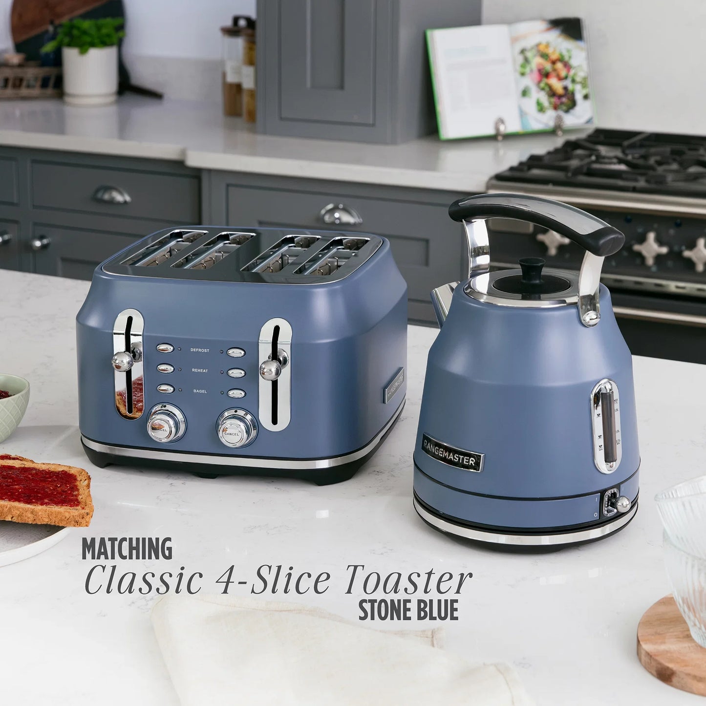 Rangemaster RMCLDK301SB Classic Kettle in Stone Blue