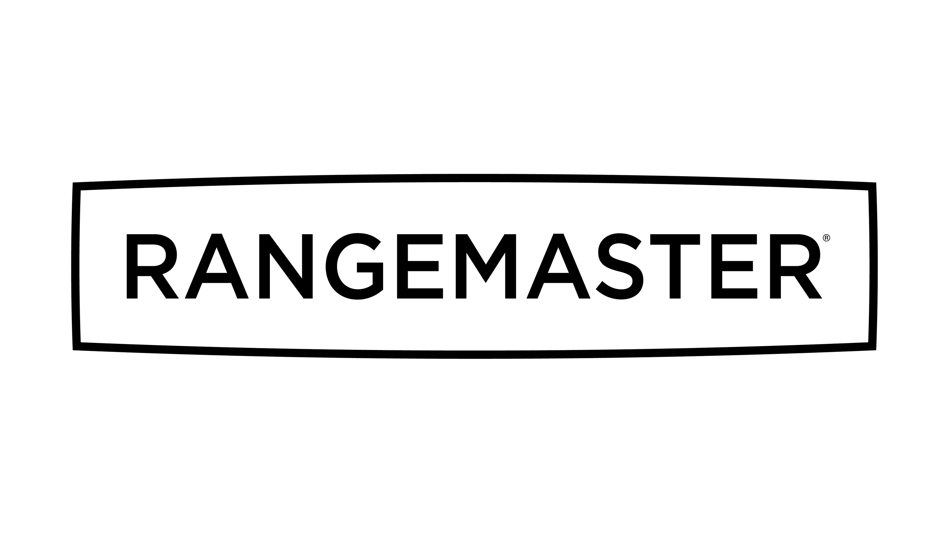 A minimalist black and white geometric logo or emblem featuring a stylized letter 'H' inside a rounded square frame, centered on a solid white background.