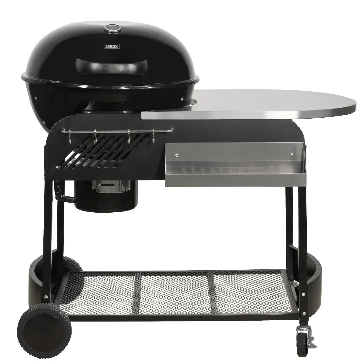 Zanussi ZCBBQ22TK-C Charcoal Trolley BBQ with Cover in Black