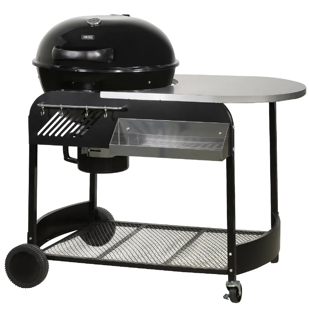 Zanussi ZCBBQ22TK-C Charcoal Trolley BBQ with Cover in Black