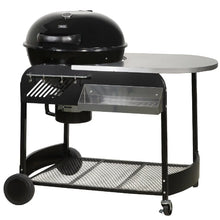 Zanussi ZCBBQ22TK-C Charcoal Trolley BBQ with Cover in Black