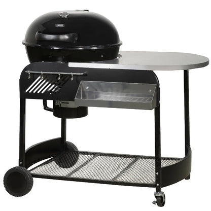 Zanussi ZCBBQ22TK-C Charcoal Trolley BBQ with Cover in Black