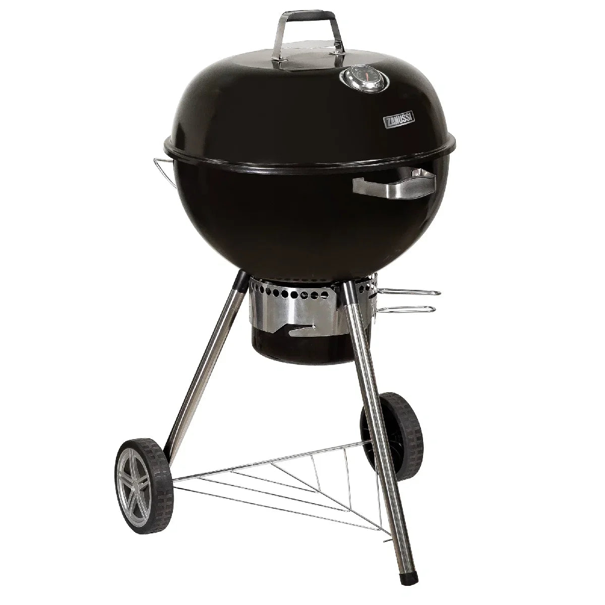 Zanussi ZCKTBBQ22-C Premium Kettle Charcoal BBQ with Cover in Black