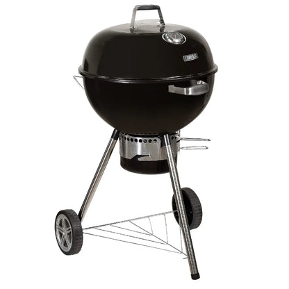 Zanussi ZCKTBBQ22-C Premium Kettle Charcoal BBQ with Cover in Black