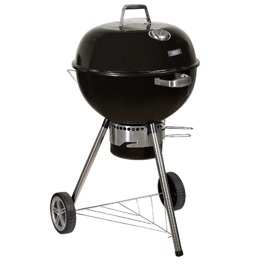 Zanussi ZCKTBBQ22-C Premium Kettle Charcoal BBQ with Cover in Black