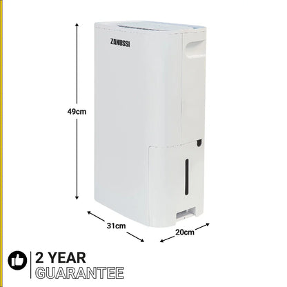 ZANUSSI ZDH1802 Dehumidifier 18L with Timer Control