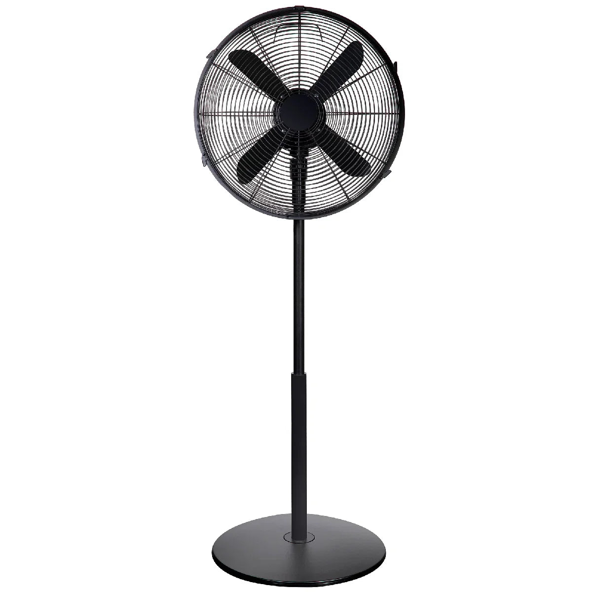 Zanussi ZNMPF1601MB 16" Metal Pedestal Fan in Matt Black