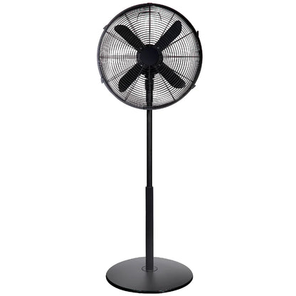 Zanussi ZNMPF1601MB 16" Metal Pedestal Fan in Matt Black