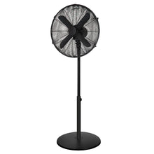 Zanussi ZNMPF1601MB 16" Metal Pedestal Fan in Matt Black