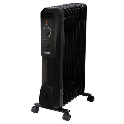 Zanussi ZOFR5004B 2kW 9 Fin Oil Filled Radiator – Black