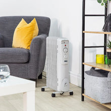 Zanussi ZOFR5004 2kW 9 Fin Oil Filled Radiator – Light Grey