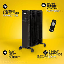 Zanussi ZOFR5005B 2.3kW Digital 11 Fin Oil Filled Radiator – Black