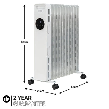 ZANUSSI ZOFR5005 Digital Oil Filled Radiator with Touch Control 11 fin