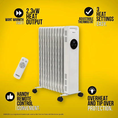 ZANUSSI ZOFR5005 Digital Oil Filled Radiator with Touch Control 11 fin
