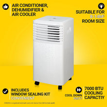 Zanussi ZPAC7001 Portable Air Conditioner, Dehumidifier & Air Cooler in White