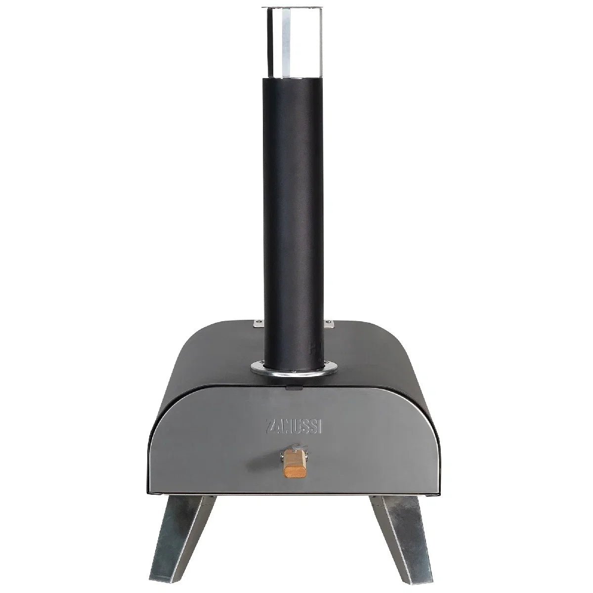 Zanussi ZPO1BPC Wood Pellet Pizza Oven with Paddle and Cover in Black