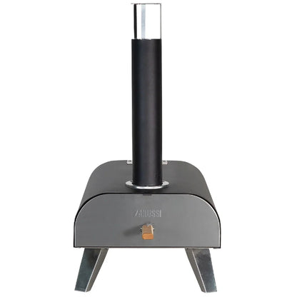 Zanussi ZPO1BPC Wood Pellet Pizza Oven with Paddle and Cover in Black